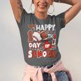Happy 100 Days Of School Baseball Football PE Teacher Unisex Jersey T-Shirt Happy 100 Days Of School Baseball Football PE Teacher Unisex Jersey T-Shirt