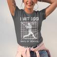 I Hit 100 Days Of School Baseball Player 100th Day Boys Kids Unisex Jersey T-Shirt