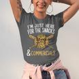 I'm Just Here For The Snacks And Commercials Baseball Unisex Jersey T-Shirt