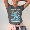 Just A Boy Who Loves Axolotls & Baseball Unisex Jersey T-Shirt