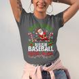 Most Likely To Play Baseball With Santa Christmas Pajamas Unisex Jersey T-Shirt Most Likely To Play Baseball With Santa Christmas Pajamas Unisex Jersey T-Shirt