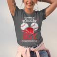 Little Slugger Boy Coming Soon Baby Announcement Baseball Unisex Jersey T-Shirt Little Slugger Boy Coming Soon Baby Announcement Baseball Unisex Jersey T-Shirt