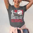 Retro 100 Days Of School Baseball Teacher Student 100 Days Unisex Jersey T-Shirt