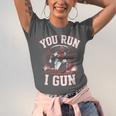 You Run I Gun Baseball Catcher Softball Player Unisex Jersey T-Shirt You Run I Gun Baseball Catcher Softball Player Unisex Jersey T-Shirt