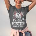 Senior Sister Class Of 2026 Baseball Graduation Heart Unisex Jersey T-Shirt
