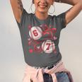 Six Seven Baseball Lover Sports Red Heart Bow Valentine Girl Unisex Jersey T-Shirt