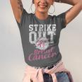 Strike Out Breast Cancer Baseball Warrior Unisex Jersey T-Shirt