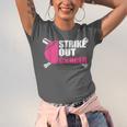 Strike Out Cancer Breast Cancer Awareness Baseball Warrior Unisex Jersey T-Shirt