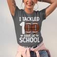 I Tackled 100 Days Of School Baseball Player Kids Teacher Unisex Jersey T-Shirt I Tackled 100 Days Of School Baseball Player Kids Teacher Unisex Jersey T-Shirt
