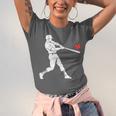 Valentines US Baseball Player Silhouette Heart Unisex Jersey T-Shirt Valentines US Baseball Player Silhouette Heart Unisex Jersey T-Shirt
