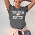 You'Re A Catch Baseball Pun Heart Kids Boys Valentines Unisex Jersey T-Shirt You'Re A Catch Baseball Pun Heart Kids Boys Valentines Unisex Jersey T-Shirt