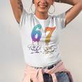 67 Meme Baseball Kids Girls Humor Number 6 7 Unisex Jersey T-Shirt 67 Meme Baseball Kids Girls Humor Number 6 7 Unisex Jersey T-Shirt
