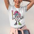 8th Birthday Baseball Ice-Cream Drip 8 Years Old Boys Girls Unisex Jersey T-Shirt
