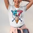 Baseball Ice Cream Drip 67 Six Seven Gen Alpha Slang Meme Unisex Jersey T-Shirt Baseball Ice Cream Drip 67 Six Seven Gen Alpha Slang Meme Unisex Jersey T-Shirt