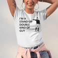 Baseball Pun Saying I'm a Stand Up Double Type Of Guy Unisex Jersey T-Shirt