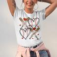 Coquette Bow XOXO Baseball Lover Heart Valentine Game Day Unisex Jersey T-Shirt