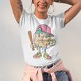 Cute Baseball Ice Cream Drip For Girls & Boys 2 Sides Unisex Jersey T-Shirt