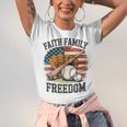 Faith Family Freedom Patriotic Christian Baseball Game Day Unisex Jersey T-Shirt Faith Family Freedom Patriotic Christian Baseball Game Day Unisex Jersey T-Shirt