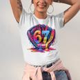 Gen Alpha Slang Ice Cream Drip Six Seven 67 Baseball Catcher Unisex Jersey T-Shirt