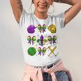 Mardi Gras Baseball Coquette Bow Fat Tuesday Parade Girls Unisex Jersey T-Shirt Mardi Gras Baseball Coquette Bow Fat Tuesday Parade Girls Unisex Jersey T-Shirt