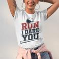 Run I Dare You Baseball Catcher Player Fan Unisex Jersey T-Shirt Run I Dare You Baseball Catcher Player Fan Unisex Jersey T-Shirt