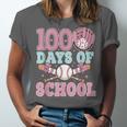 100 Days Of School Baseball 100th Day Of School Girls Unisex Jersey T-Shirt