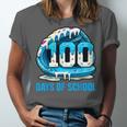 100 Days Of School Baseball Drip Ice Cream Kid Boy 100th Day Unisex Jersey T-Shirt