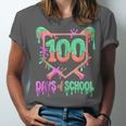 100 Days Of School Baseball Ice Cream Drip 100th Day Player Unisex Jersey T-Shirt