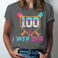 100 Days Of School Baseball Ice Cream Drip 100th Day School Unisex Jersey T-Shirt 100 Days Of School Baseball Ice Cream Drip 100th Day School Unisex Jersey T-Shirt