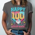 100 Days Of School Kids Baseball Drip 100th Day Of School Unisex Jersey T-Shirt