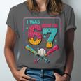 I Was 6 Now Im 7 Ice Cream Drip Baseball For Men Women Kids Unisex Jersey T-Shirt I Was 6 Now Im 7 Ice Cream Drip Baseball For Men Women Kids Unisex Jersey T-Shirt