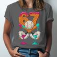 6 7 Ice Cream Drip Baseball Number 67 Player Boy Girl Kids Unisex Jersey T-Shirt 6 7 Ice Cream Drip Baseball Number 67 Player Boy Girl Kids Unisex Jersey T-Shirt