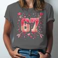 6 7 Melting Number Arrow Baseball Drip Valentine's Day Unisex Jersey T-Shirt 6 7 Melting Number Arrow Baseball Drip Valentine's Day Unisex Jersey T-Shirt