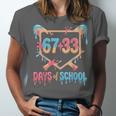 67 33 Days Of School Baseball Drip 100 Days Of School Unisex Jersey T-Shirt 67 33 Days Of School Baseball Drip 100 Days Of School Unisex Jersey T-Shirt