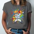 67 Baseball Dabbing Cat 6 7 Dripping Ice Cream Meme Unisex Jersey T-Shirt