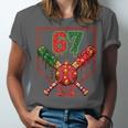 67 Baseball Drip Christmas Meme Six Seven Gen Alpha Slang Unisex Jersey T-Shirt