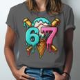 67 Baseball Ice Cream Drip Kids Unisex Jersey T-Shirt