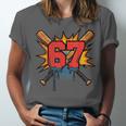 67 Sports Meme – Baseball Bats Number 6 7 Unisex Jersey T-Shirt 67 Sports Meme – Baseball Bats Number 6 7 Unisex Jersey T-Shirt