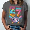 7th Birthday Boys I Was 6 Now I'm 7 Baseball Ice Cream Drip Unisex Jersey T-Shirt