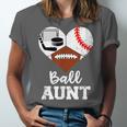 Ball Aunt Heart Football Baseball Hockey Game Day Unisex Jersey T-Shirt Ball Aunt Heart Football Baseball Hockey Game Day Unisex Jersey T-Shirt