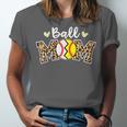 Ball Mom Leopard Baseball Softball Player Mom Unisex Jersey T-Shirt Ball Mom Leopard Baseball Softball Player Mom Unisex Jersey T-Shirt