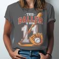 This Baller Is Now 11 Year Baseball Player 11th Birthday Boy Unisex Jersey T-Shirt