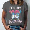 Baseball 10 Year Old Ice Cream Drip 10th Birthday Boys Unisex Jersey T-Shirt