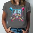 Baseball 45 Year Old Ice Cream Drip 45th Birthday Number 45 Unisex Jersey T-Shirt Baseball 45 Year Old Ice Cream Drip 45th Birthday Number 45 Unisex Jersey T-Shirt