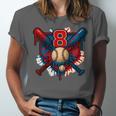 Baseball 8 Year Old Splash Drip 8th Birthday Boy Number 8 Unisex Jersey T-Shirt Baseball 8 Year Old Splash Drip 8th Birthday Boy Number 8 Unisex Jersey T-Shirt