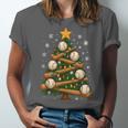 Baseball Bat Christmas Tree Lights Holiday Xmas Unisex Jersey T-Shirt Baseball Bat Christmas Tree Lights Holiday Xmas Unisex Jersey T-Shirt