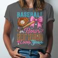 Baseball Or Bows Great Grandma Loves You Gender Reveal Unisex Jersey T-Shirt Baseball Or Bows Great Grandma Loves You Gender Reveal Unisex Jersey T-Shirt