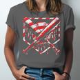 Baseball Candy Cane Christmas Baseball Ice Cream Drip Boys Unisex Jersey T-Shirt Baseball Candy Cane Christmas Baseball Ice Cream Drip Boys Unisex Jersey T-Shirt