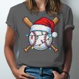 Baseball Christmas Lights Santa Christmas Baseball Player Unisex Jersey T-Shirt Baseball Christmas Lights Santa Christmas Baseball Player Unisex Jersey T-Shirt