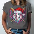 Baseball Christmas Santa Hat Baseball Christmas Drip Unisex Jersey T-Shirt